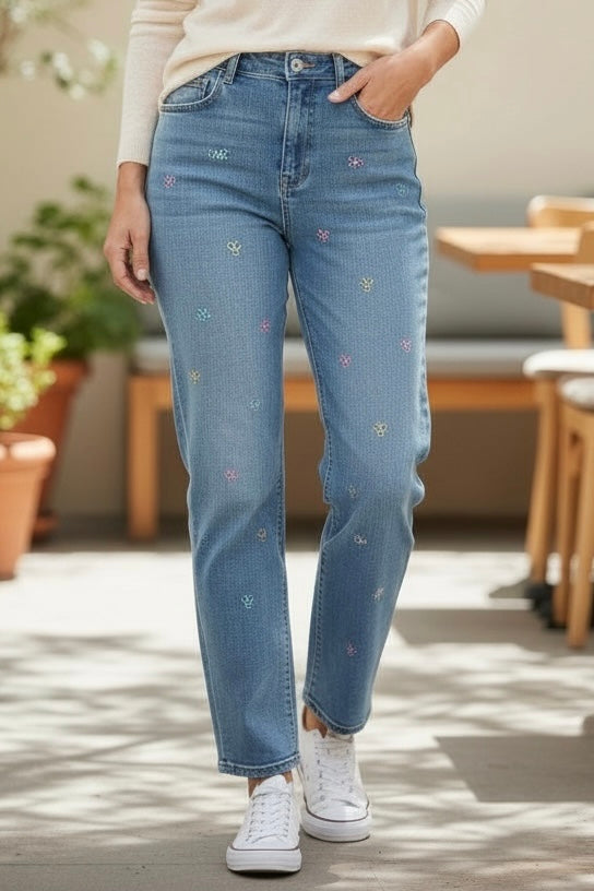 Beth Bow Jeans Denim