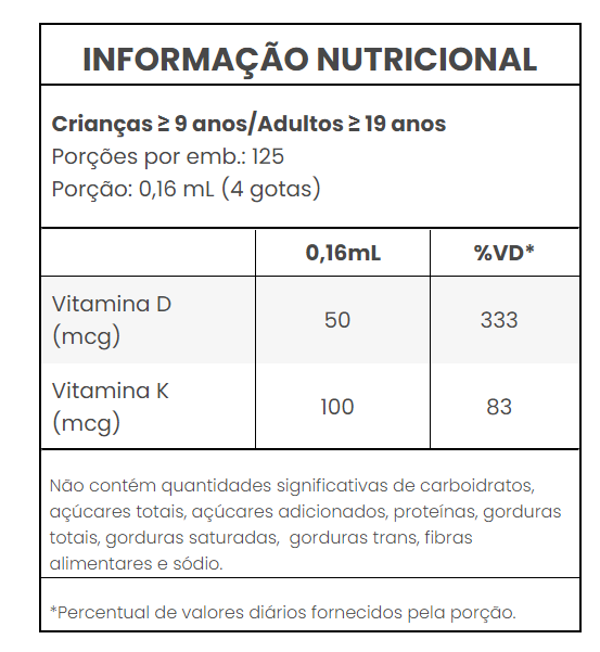 BIGENS | Vitamina D3 + K2 Líquida (20 ml)