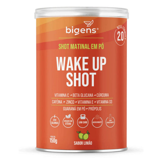 BIGENS | Wake up Shot Matinal Sabor Limão (150 Gramas)