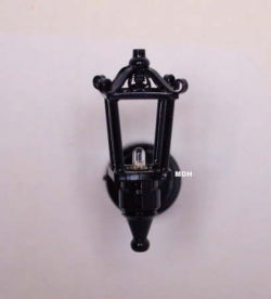 Black Coach Lamp with Natural White Light (W2)Battery Operated