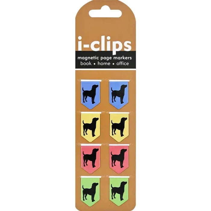 Black Dogs I-Clips Magnetic Page Markers