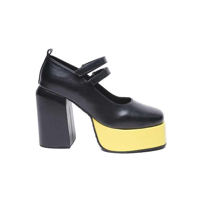 Black Mary Jane Platforms - The Quirky Naari