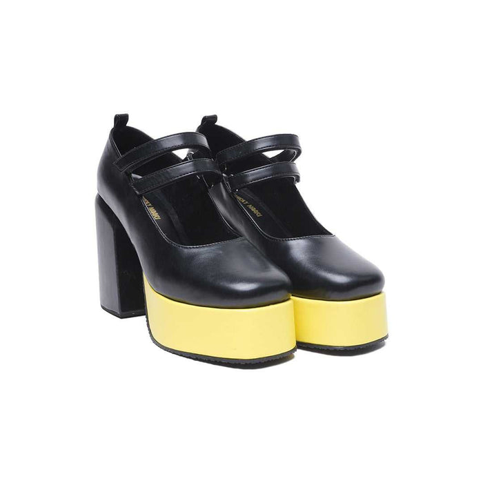Black Mary Jane Platforms - The Quirky Naari