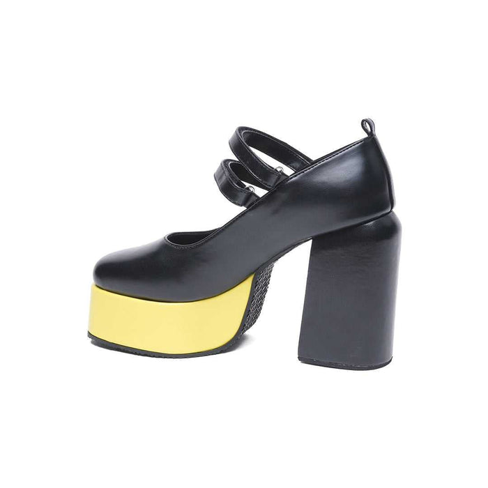 Black Mary Jane Platforms - The Quirky Naari