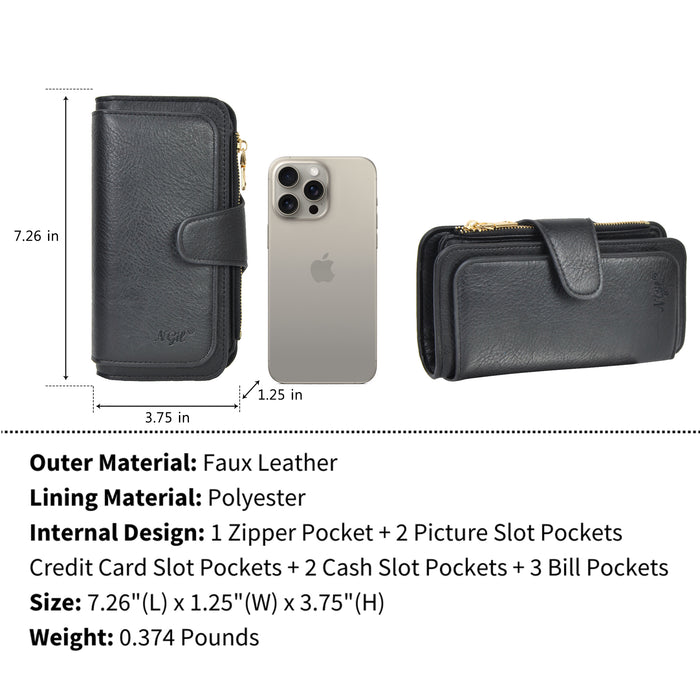 Black NGIL Trifold Wallet