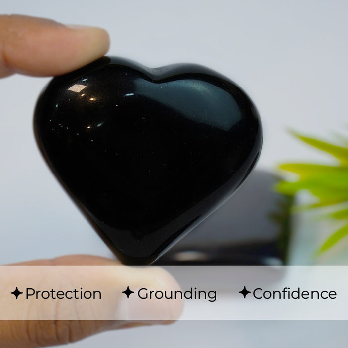 Black Tourmaline – Big Heart Stone