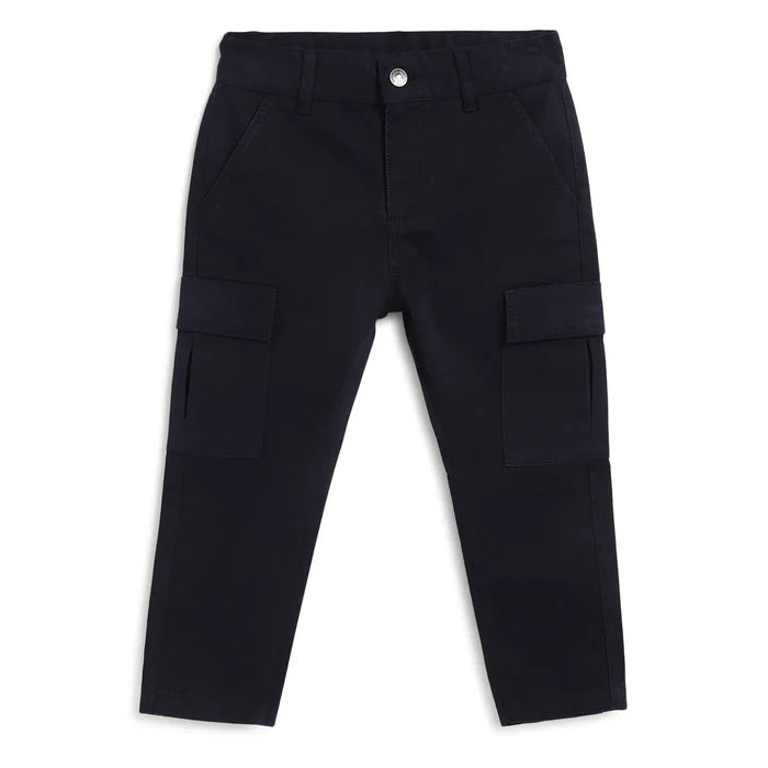 Boys Blue Relaxed Fit Trousers