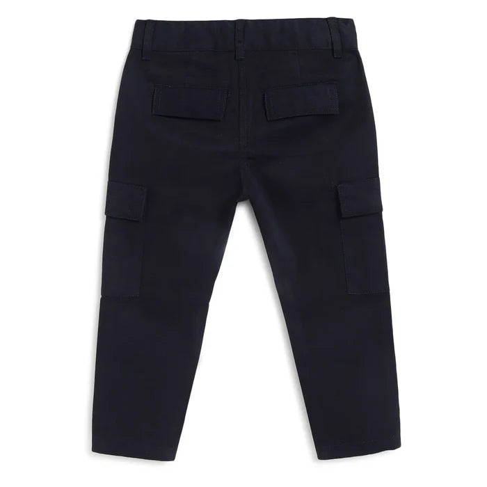 Boys Blue Relaxed Fit Trousers