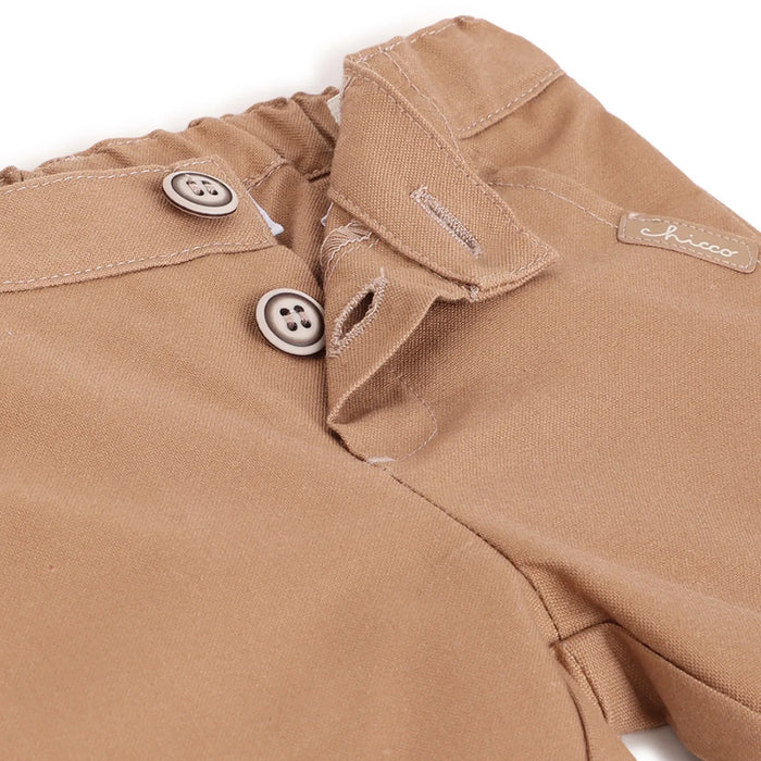 Boys Brown Regular Fit Trousers