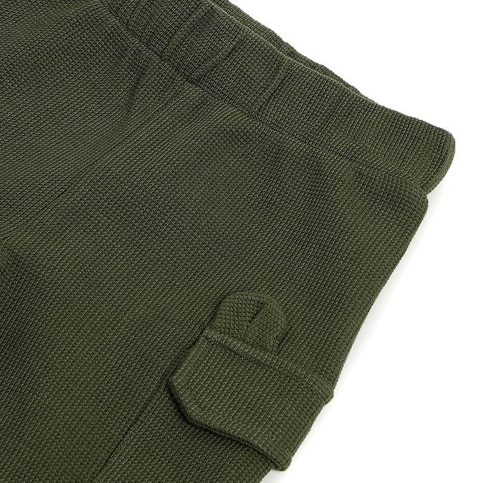 Boys Green Cargo Trousers