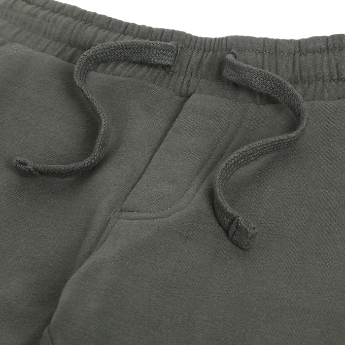 Boys Green Mid-Rise Relaxed Joggers