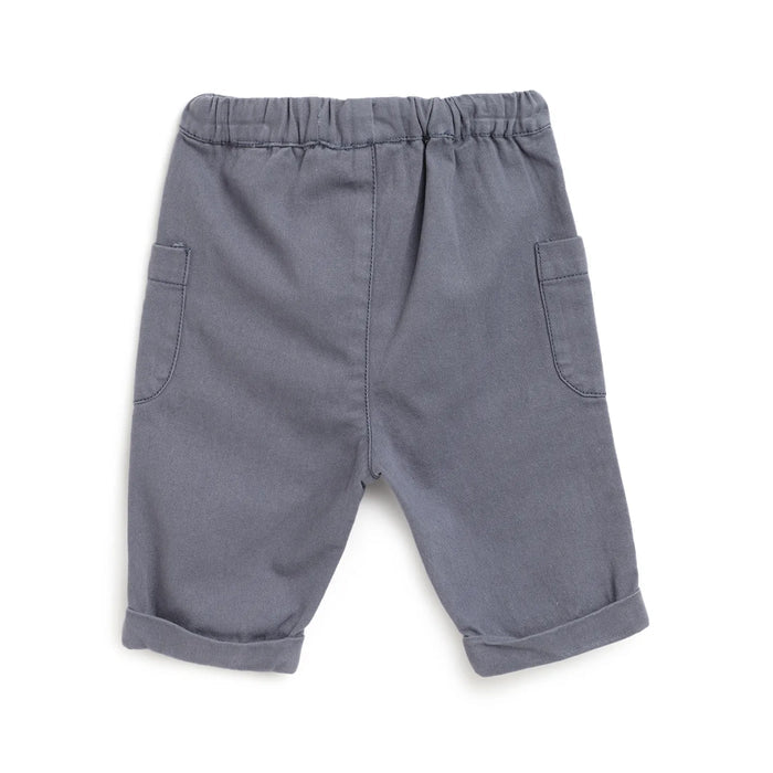 Boys Grey Cotton Trousers