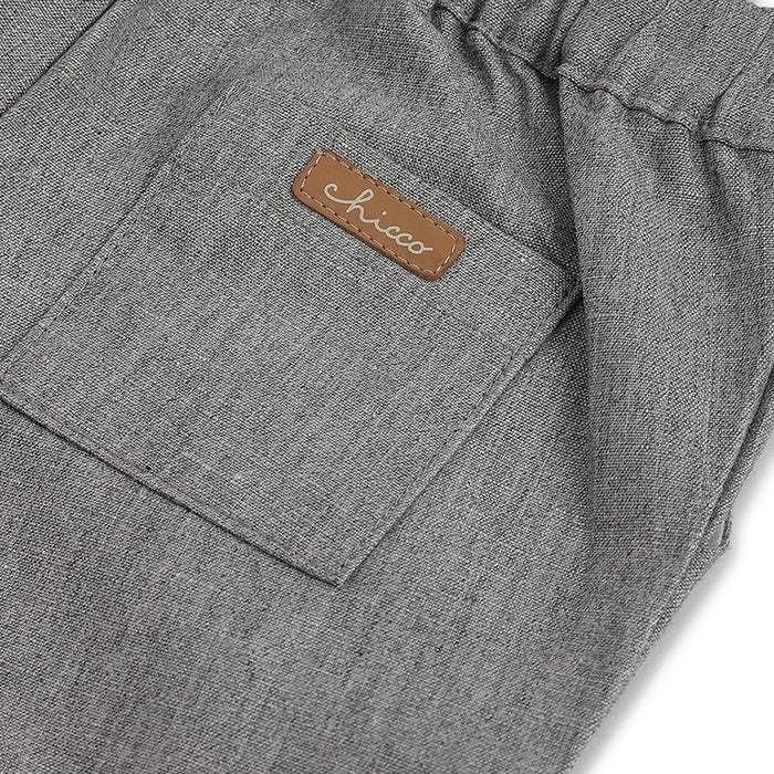 Boys Grey Cotton Trousers