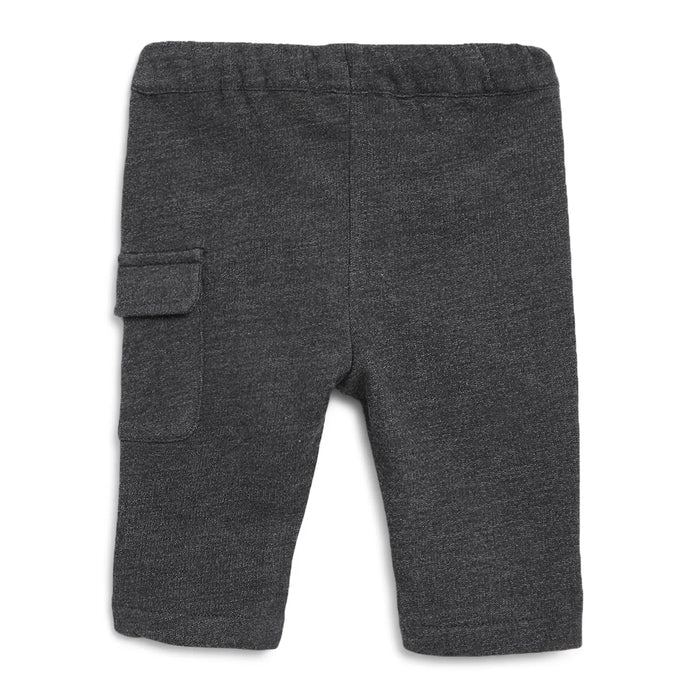 Boys Grey Mid-Rise Trousers