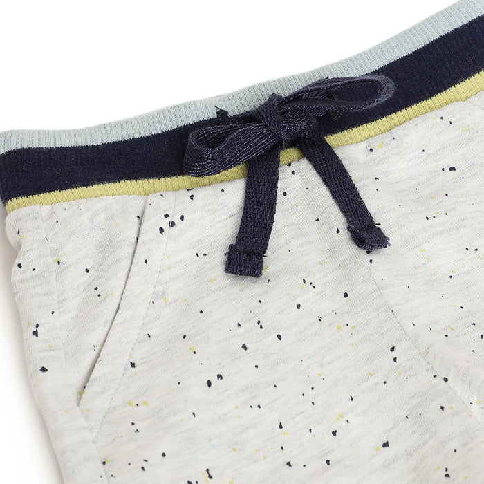 Boys Grey Printed Shorts
