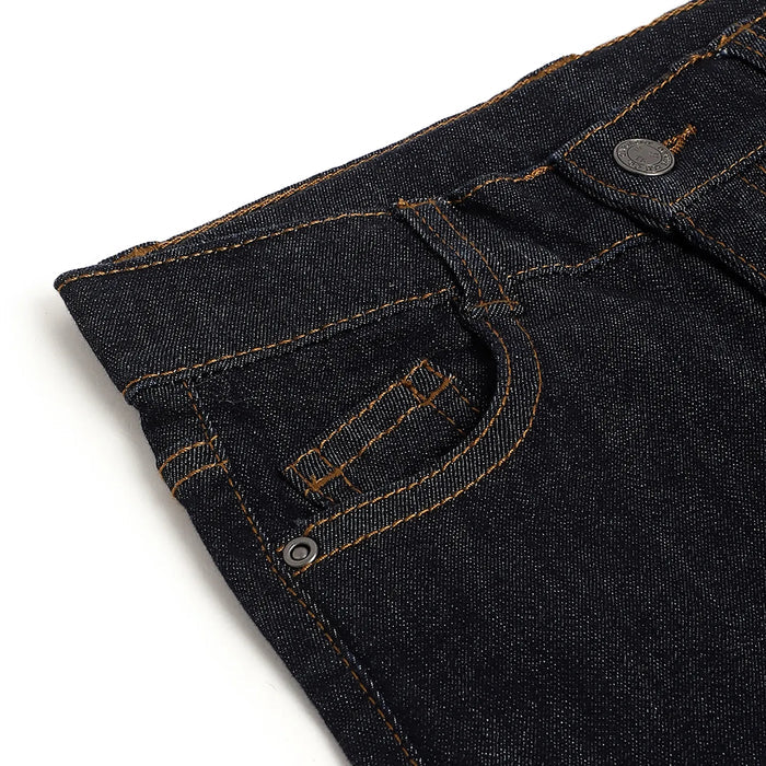 Boys Medium Blue Solid Jeans