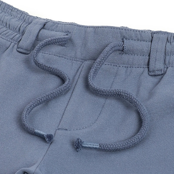Boys Medium Blue Solid Trousers