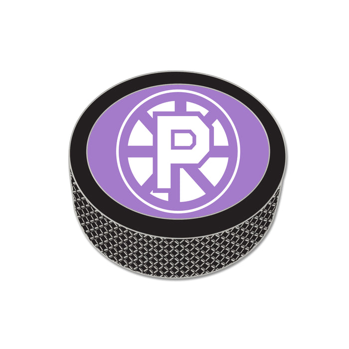 Bruins Fight Cancer - Lavender Puck Lapel Pin