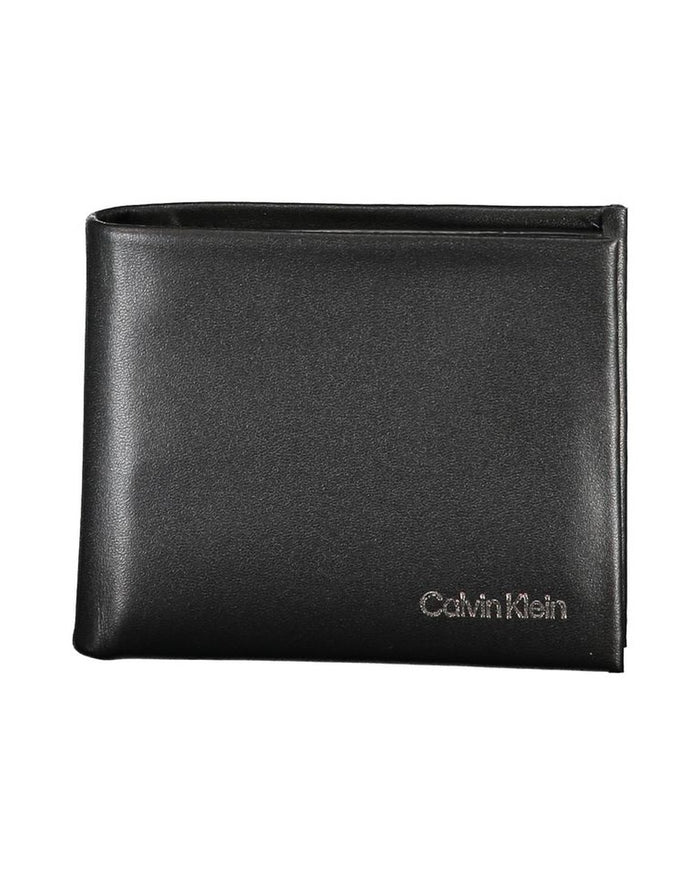 Calvin Klein Black Polyurethane Men Wallet