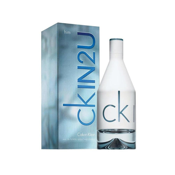 Calvin Klein Ckin2U EDT Spray For Women and Men - box and bottle packaging