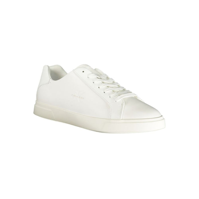 Calvin Klein White Polyurethane Men Sneaker