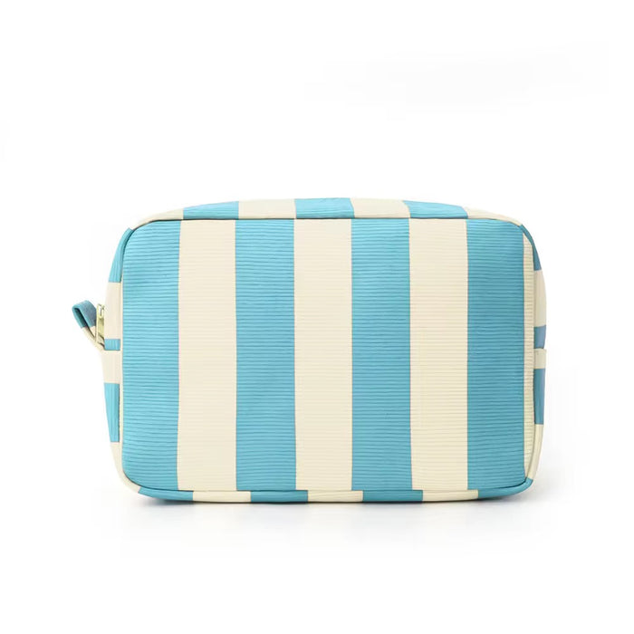 Canvas Stripe Travel Pouch