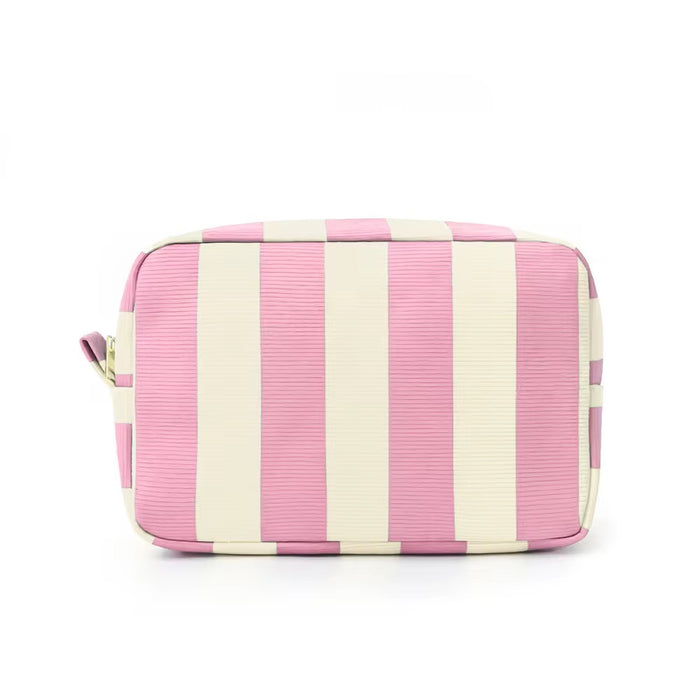 Canvas Stripe Travel Pouch