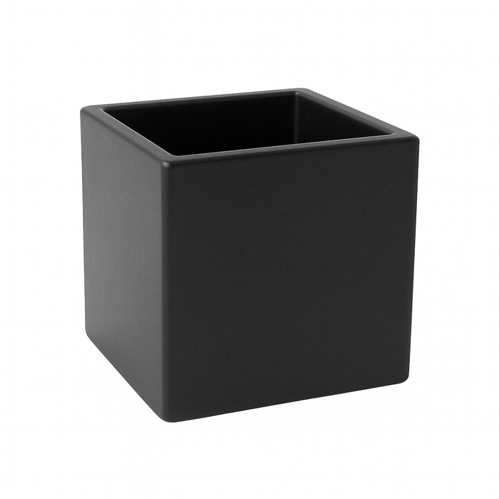 CERAMIC CUBE - 5" × 5" × 5" - Black