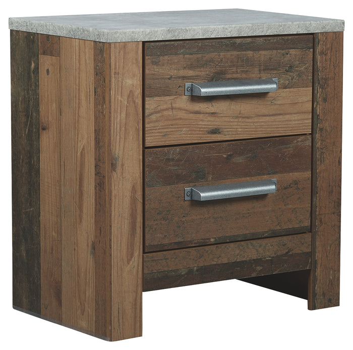 Chadbrook B337-92 Brown Two Drawer Night Stand