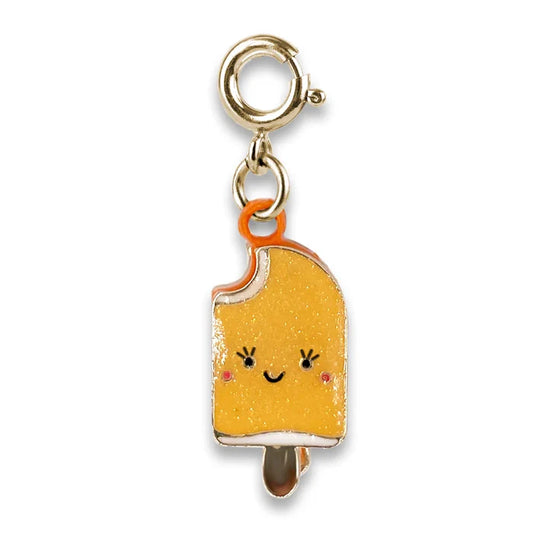 CHARM IT!  Gold Orange Popsicle Charm