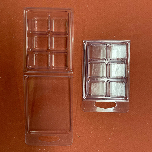 Clam Shell Melt Moulds 6 Cavity - BLOCKS
