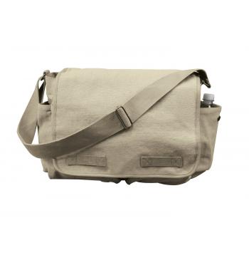 Classic Canvas Messenger Bag – Heavy-Duty Military-Style Shoulder Bag for Daily Use & Travel