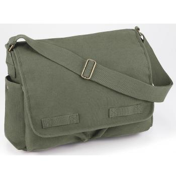 Classic Canvas Messenger Bag – Heavy-Duty Military-Style Shoulder Bag for Daily Use & Travel