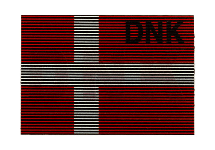 ClawGear IR Patch Danmark rød og hvidt flag med sort velcro bagside