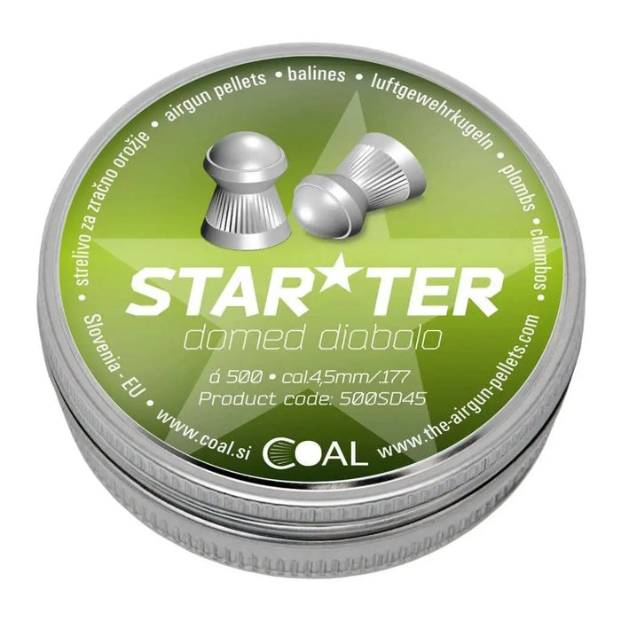 COAL Starter Domed hagl, 500 stk, 4,5 mm (.177) Coal