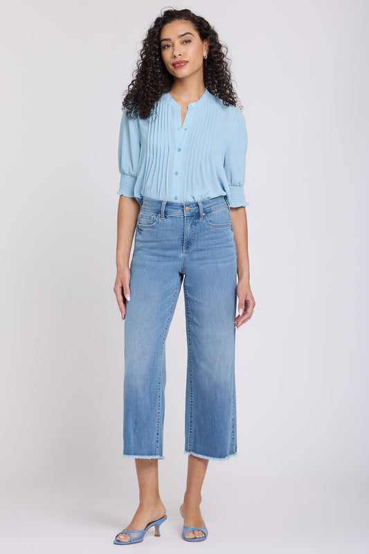 Coco Relaxed Wide Leg Crop Jeans - Vista Lakes
