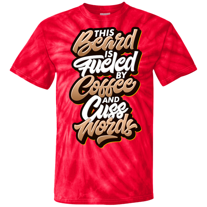 Coffee and Cuss Words Tie Dye T-Shirt - 1740 Beard Balm