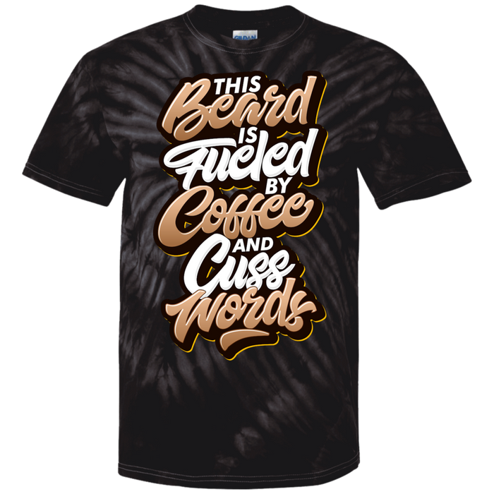 Coffee and Cuss Words Tie Dye T-Shirt - 1740 Beard Balm
