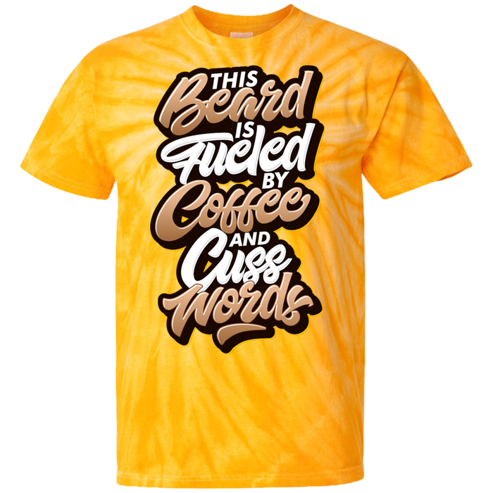 Coffee and Cuss Words Tie Dye T-Shirt - 1740 Beard Balm