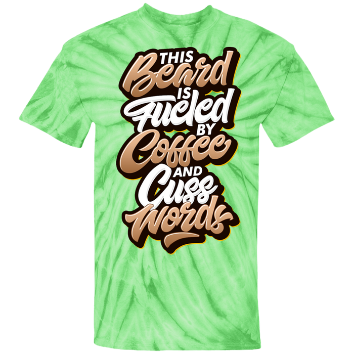 Coffee and Cuss Words Tie Dye T-Shirt - 1740 Beard Balm
