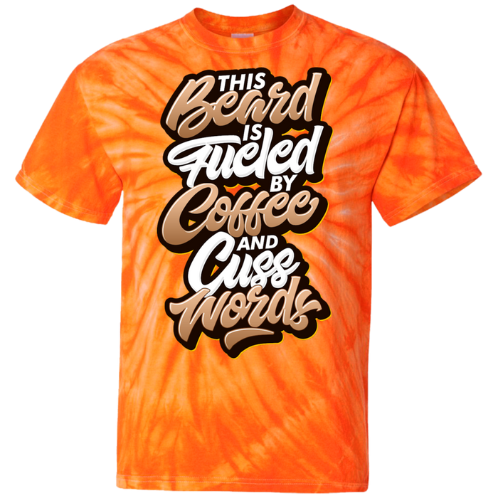 Coffee and Cuss Words Tie Dye T-Shirt - 1740 Beard Balm