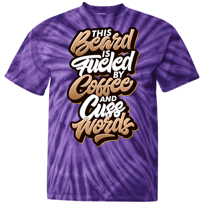 Coffee and Cuss Words Tie Dye T-Shirt - 1740 Beard Balm