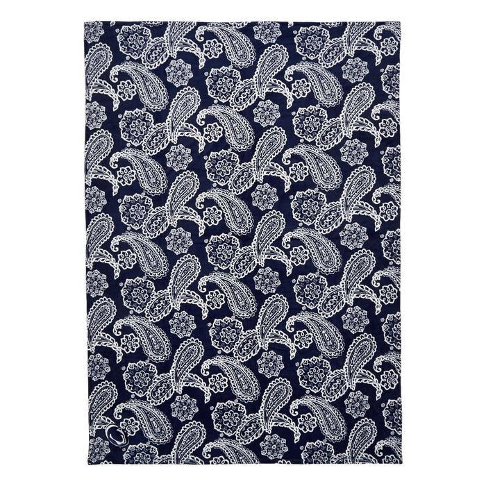 Collegiate Plush XL Throw Blanket-Navy/White Bandana with Penn State University Logo-Image 1-Vera Bradley