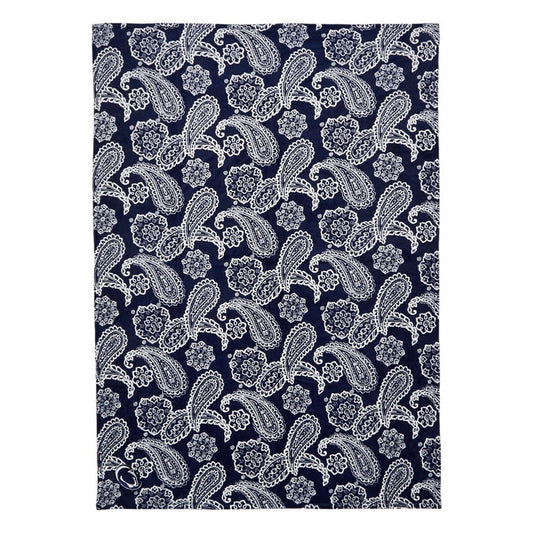 Collegiate Plush XL Throw Blanket-Navy/White Bandana with Penn State University Logo-Image 1-Vera Bradley