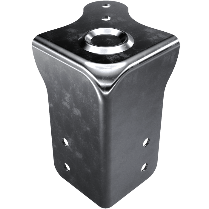 Combination Clamp & Corner with Stacking Dimple, Front View
