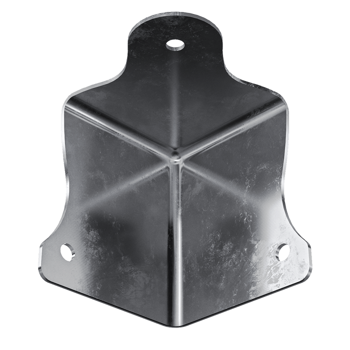 Combination Flat Corner & Clamp, back view