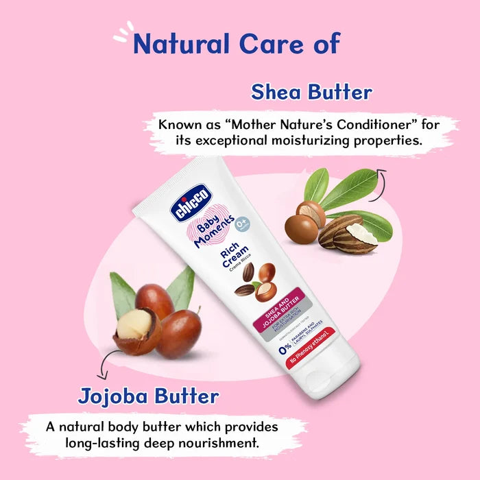 Combo Baby Moments  Body Lotion 500 ml & Baby Moments Rich Cream 100 g
