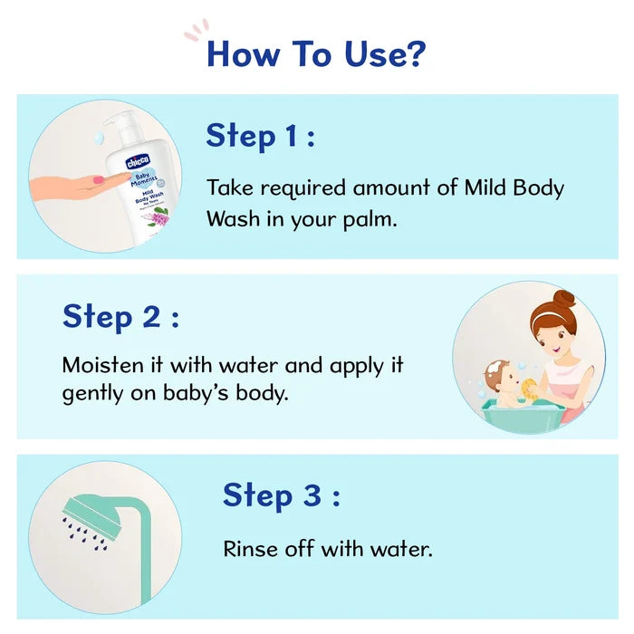 Combo Baby Moments Mild Bodywash Relax 500ml & Baby Moments Body Lotion 500ml & Baby Cream 100g