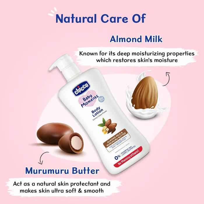 Combo Baby Moments Mild Bodywash Relax 500ml & Baby Moments Body Lotion 500ml & Baby Cream 100g