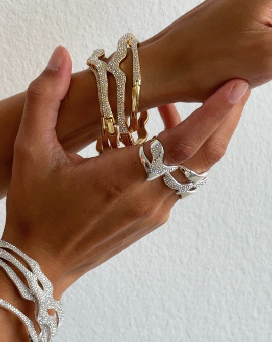 Connect Crystal Bracelet - Gold